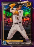 2024 Bowman Draft #BDC22 Konnor Griffin Chrome-Purple Refractor Baseball Card
