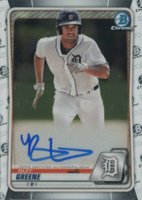 2020 Bowman Chrome Prospect Autographs #CPARG Riley Greene Baseball Card