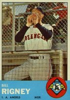 1963 Topps #294 Bill Rigney Baseball Card