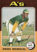 1975 Topps #452 Angel Mangual Baseball Card