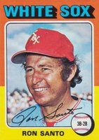 1975 Topps Mini #35 Ron Santo Baseball Card