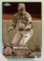2023 Topps Chrome #176 Bobby Witt Jr. Sepia Refractor Baseball Card
