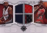2007 Ultimate Collection Ultimate Matchups #UM-JJ LeBron James/Michael Jordan Basketball Card