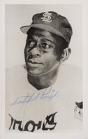 1999 Hall of Fame Autographs # Satchel Paige Postcard Baseball Card
