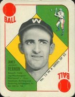 1951 Topps Blue Backs #13 Mickey Vernon Baseball Card