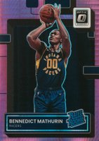 2022 Panini Donruss Optic #209 Bennedict Mathurin Hyper Pink Basketball Card