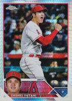 2023 Topps Chrome #17 Shohei Ohtani Prism Refractor Baseball Card