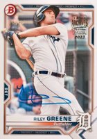 2023 Topps Archives Signature Series #BP4 Riley Greene 2021 Bowman Paper Prospects Baseball Card