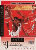 1998 Upper Deck MJ Career Collection #12 Michael Jordan Pictures of Excellence Basketball Card