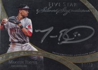 2014 Topps Five Star Silver Signatures #MB Mookie Betts Gold Baseball Card