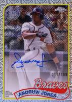 2024 Topps Silver Pack 1989 Chrome Promo #AJ Andruw Jones Update-Autograph Baseball Card