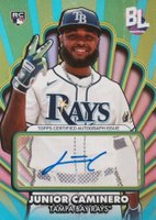 2024 Topps Big League Opening Act Autographs #OAAJM Junior Caminero Baseball Card