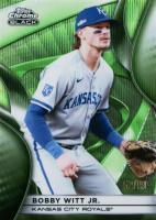 2025 Topps Chrome Black #1 Bobby Witt Jr. Green Wave Baseball Card