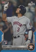 2022 Topps Now #1084 Jeremy Pena Blue Baseball Card