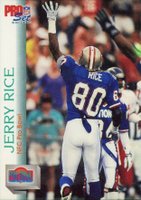 1992 Pro Set #418 Jerry Rice Football Card