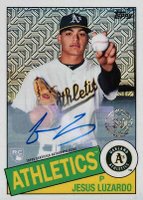 2020 Topps Silver Pack 1985 Chrome Promo #49 Jesus Luzardo Autograph Baseball Card