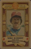 1982 Perma-Graphics Super Star Credit Cards # Mike Schmidt Baseball Card