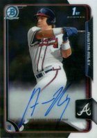2015 Bowman Chrome Draft Pick Autograph #BCAARI Austin Riley Baseball Card