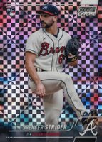 2022 Topps Stadium Club Chrome #296 Spencer Strider X-Fractor Baseball Card