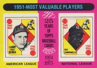 1975 Topps #189 1951 MVP's Baseball Card
