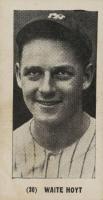 1928 Tharp's Ice Cream #30 Waite Hoyt Baseball Card