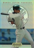 1995 Bowman's Best #1 Derek Jeter Blue Refractor Baseball Card