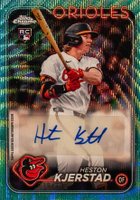 2024 Topps Chrome Update Chrome Baseball Update Series Autographs #ACHK Heston Kjerstad Aqua Wave Baseball Card
