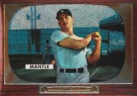 1996 Topps Mantle Finest #5 1955 Bowman Reprint Baseball Card