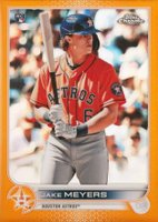 2022 Topps Chrome #114 Jake Meyers Orange Refractor Baseball Card