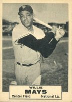 1961 Topps Dice Game # Willie Mays Baseball Card
