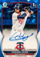 2023 Bowman Sapphire Edition Chrome Prospects Autographs #BSPAEJ Edouard Julien Baseball Card