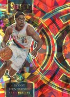 2023 Panini Select #129 Scoot Henderson Red Cracked Ice Basketball Card