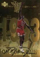 1998 Upper Deck Gatorade Michael Jordan #9 On Top Again Basketball Card