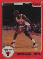 1986 Star Michael Jordan #9 Personal Data Basketball Card