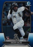 2023 Bowman Chrome #20 Oscar Colas Blue Baseball Card