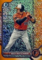 2022 Bowman Chrome Prospects #BCP29 Adley Rutschman Orange Shimmer Refractor Baseball Card