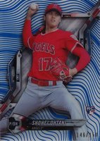 2018 Topps High Tek #HT-SO Shohei Ohtani Rainbow Foil-Blue Baseball Card