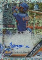2019 Bowman Prospect Autographs Chrome #RM Ronny Mauricio Speckle Refractor Baseball Card