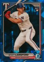 2024 Bowman Chrome Sapphire Edition #71 Wyatt Langford Baseball Card