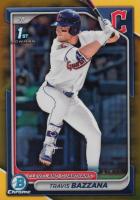 2024 Bowman Draft #BDC1 Travis Bazzana Chrome-Gold Refractor Baseball Card