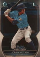 2023 Bowman Draft #BDC130 Adrian Santana Chrome Baseball Card