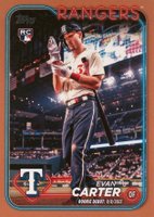 2024 Topps Update #US58 Evan Carter Gold Baseball Card