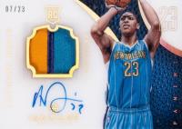 2012 Immaculate Collection #134 Anthony Davis Number Patch-Autograph Basketball Card