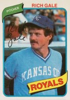 1980 Topps #433 Rich Gale Baseball Card