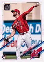2021 Topps Complete Set #285 Dylan Carlson Variation Baseball Card