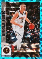 2022 Panini NBA Hoops #287 Nikola Jokic Teal Explosion Basketball Card