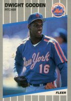 1989 Fleer Glossy #36 Dwight Gooden Baseball Card