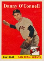 1958 Topps #166 Danny O'Connell Baseball Card