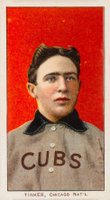 1909 White Borders Piedmont & Sweet Caporal #488 Joe Tinker Portrait Baseball Card
