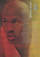 2021 Skybox Metal Universe Champions Intimidation Nation #IN1 Michael Jordan Basketball Card